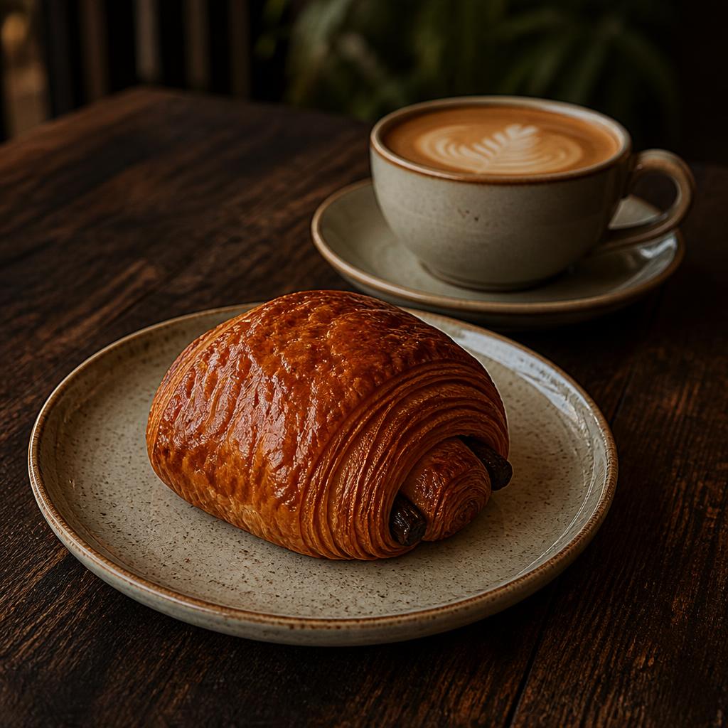 Pastry and coffee